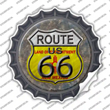 New Mexico Route 66 Novelty Bottle Cap Sticker Decal