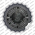 Americas Freedom Novelty Bottle Cap Sticker Decal