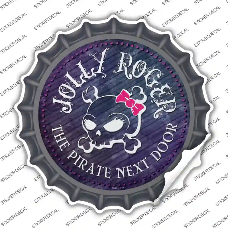 The Pirate Next Door Novelty Bottle Cap Sticker Decal