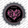 Faith Hope Cure Novelty Bottle Cap Sticker Decal