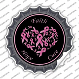 Faith Hope Cure Novelty Bottle Cap Sticker Decal