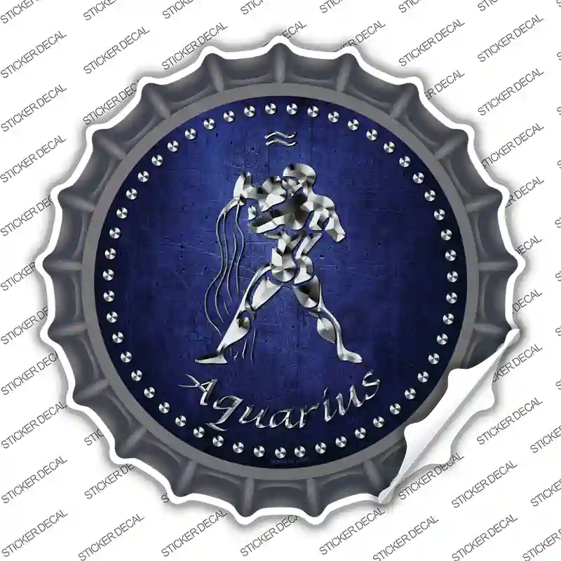 Aquarius Novelty Bottle Cap Sticker Decal