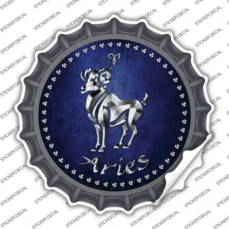 Aries Novelty Bottle Cap Sticker Decal