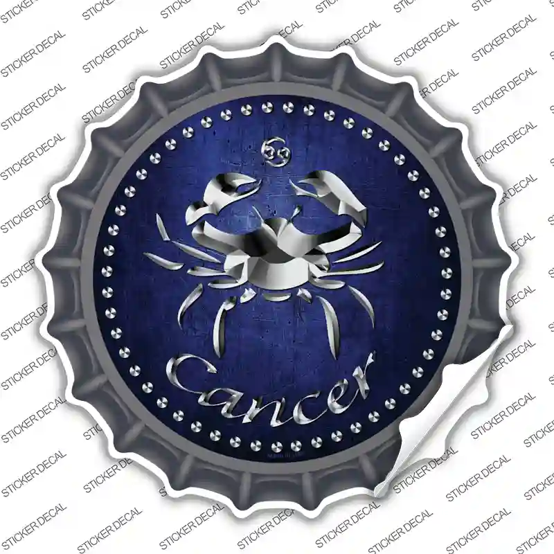 Cancer Novelty Bottle Cap Sticker Decal