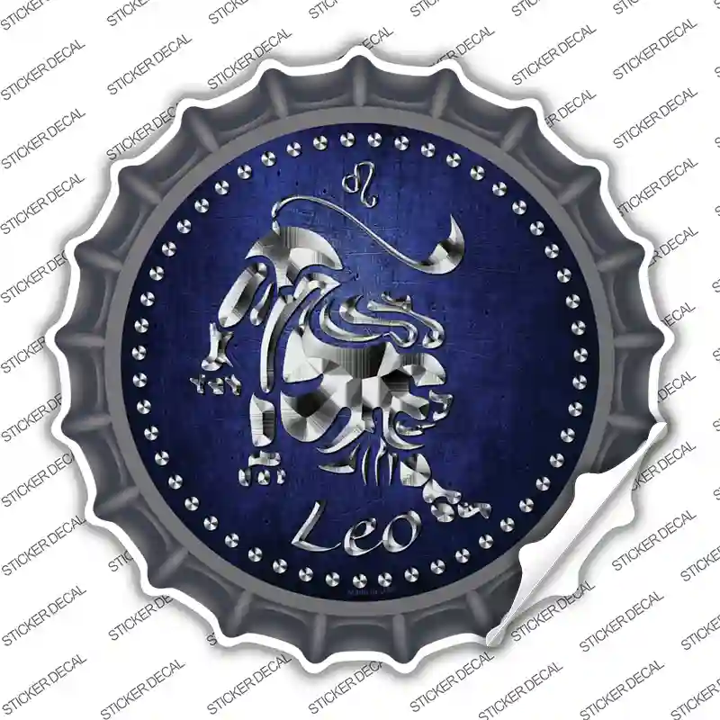 Leo Novelty Bottle Cap Sticker Decal