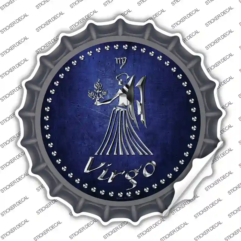 Virgo Novelty Bottle Cap Sticker Decal