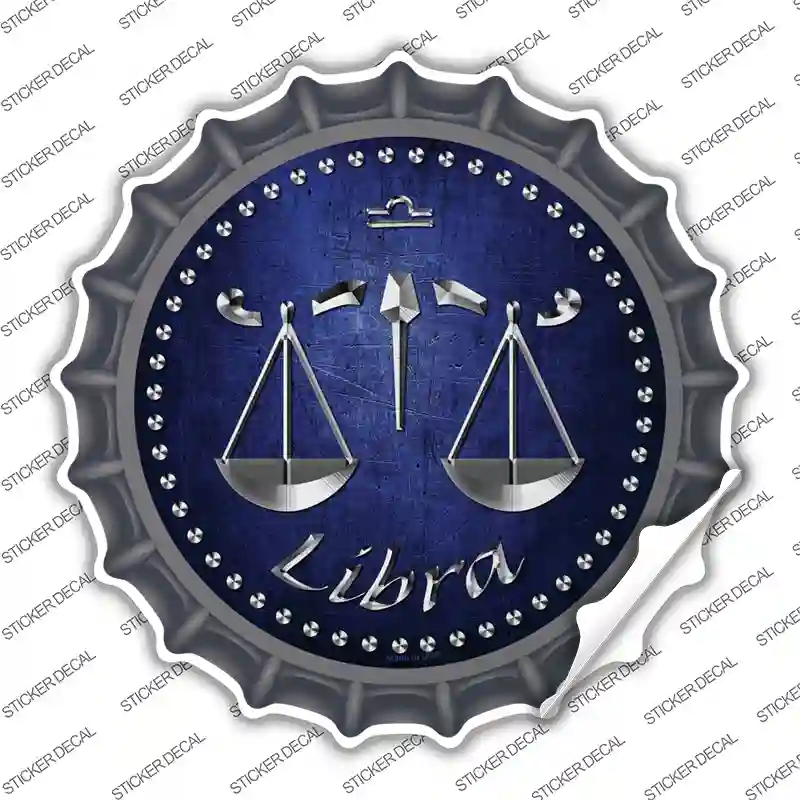 Libra Novelty Bottle Cap Sticker Decal