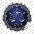 Libra Novelty Bottle Cap Sticker Decal