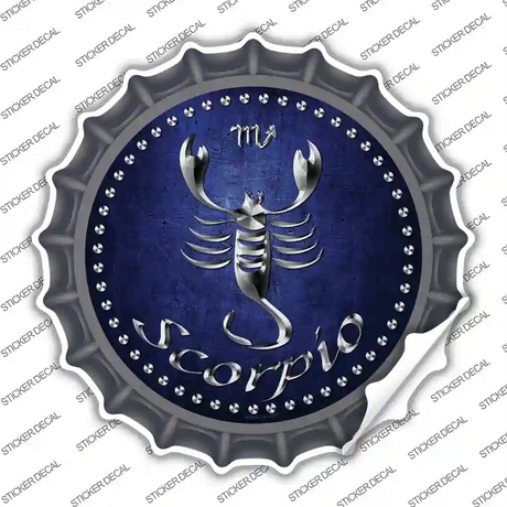 Scorpio Novelty Bottle Cap Sticker Decal