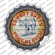 Cowboy Butts Drive Me Nuts Novelty Bottle Cap Sticker Decal