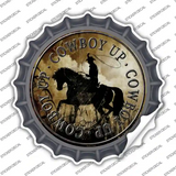 Cowboy Up Novelty Bottle Cap Sticker Decal