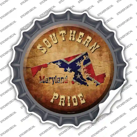 Southern Pride Maryland Novelty Bottle Cap Sticker Decal