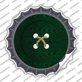 Green Button Novelty Bottle Cap Sticker Decal