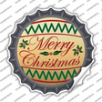 Merry Christmas Novelty Bottle Cap Sticker Decal