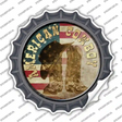 American Cowboy Novelty Bottle Cap Sticker Decal