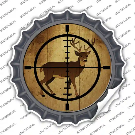 Deer Hunter Novelty Bottle Cap Sticker Decal