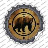 Bear Hunter Novelty Bottle Cap Sticker Decal