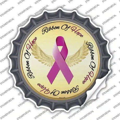 Ribbon Of Hope Novelty Bottle Cap Sticker Decal