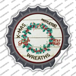 Wreaths Novelty Bottle Cap Sticker Decal