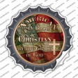 American Christian Novelty Bottle Cap Sticker Decal