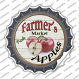 Farmers Market Apples Novelty Bottle Cap Sticker Decal