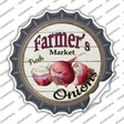 Farmers Market Onions Novelty Bottle Cap Sticker Decal