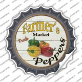 Farmers Market Peppers Novelty Bottle Cap Sticker Decal
