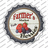 Farmers Market Berries Novelty Bottle Cap Sticker Decal