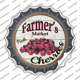 Farmers Market Cherries Novelty Bottle Cap Sticker Decal