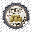 Farmers Market Potatoes Novelty Bottle Cap Sticker Decal