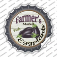 Farmers Market Eggplants Novelty Bottle Cap Sticker Decal