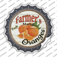 Farmers Market Oranges Novelty Bottle Cap Sticker Decal