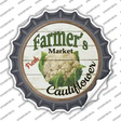 Farmers Market Cauliflower Novelty Bottle Cap Sticker Decal
