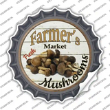 Farmers Market Mushrooms Novelty Bottle Cap Sticker Decal