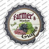 Farmers Market Grapes Novelty Bottle Cap Sticker Decal