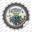 Farmers Market Blueberries Novelty Bottle Cap Sticker Decal