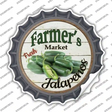 Farmers Market Jalapenos Novelty Bottle Cap Sticker Decal