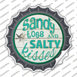 Sandy Toes Novelty Bottle Cap Sticker Decal
