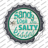 Sandy Toes Novelty Bottle Cap Sticker Decal