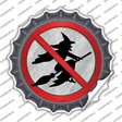 No Witches Novelty Bottle Cap Sticker Decal