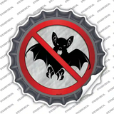 No Bats Novelty Bottle Cap Sticker Decal