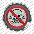 No Skull Novelty Bottle Cap Sticker Decal