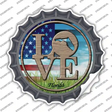 Love Florida Novelty Bottle Cap Sticker Decal