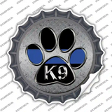 Paw Thin Blue Line K-9 Novelty Bottle Cap Sticker Decal