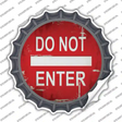 Do Not Enter Rusty Novelty Bottle Cap Sticker Decal