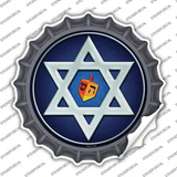 Hanukkah Star And Dreidel Novelty Bottle Cap Sticker Decal