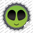 Alien Smile Face Novelty Bottle Cap Sticker Decal