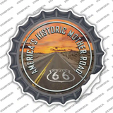 Mother Road Route 66 Novelty Bottle Cap Sticker Decal