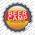 Beer Camp Novelty Bottle Cap Sticker Decal