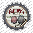 Farmers Market Plum Novelty Bottle Cap Sticker Decal
